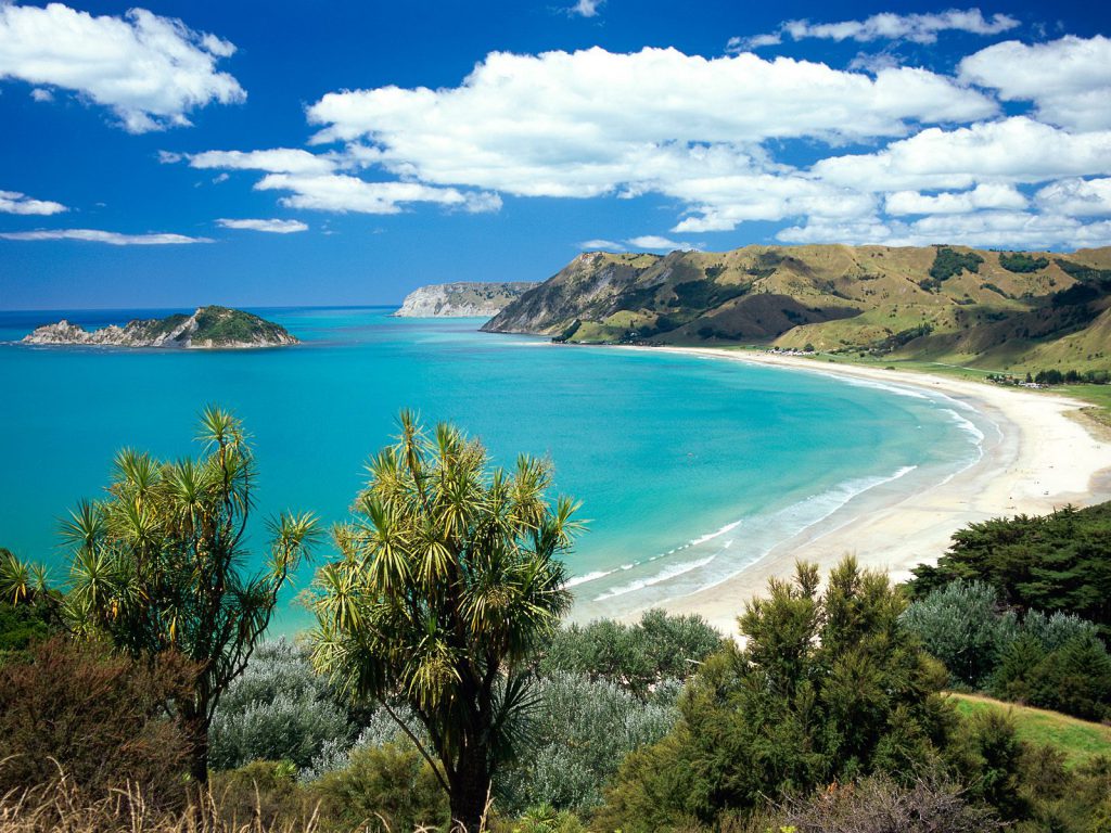 Пляж в Новой Зеландии