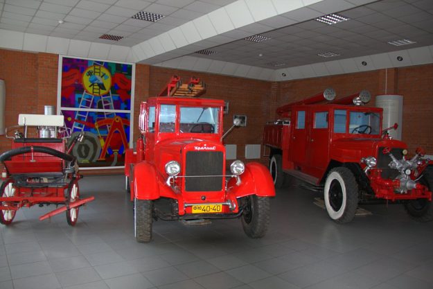 Пожарная машина в музее